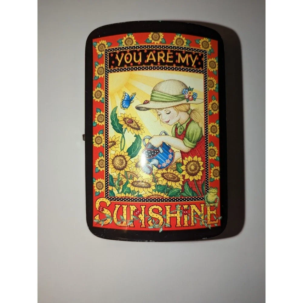 Sunflowers, Ladybugs, Garden Metal Tin